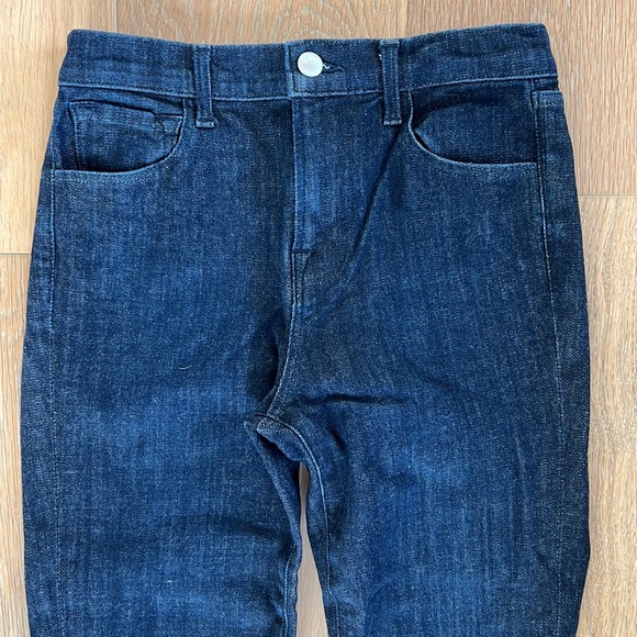 J Brand High Waisted Skinny Jeans - Resolute Dark Blue Jeans - Size 26 - Picture 3 of 16